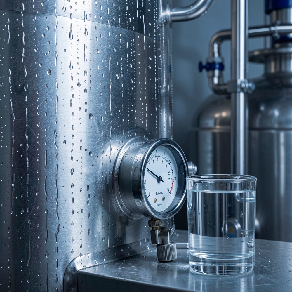 Detailed working view of yeast pitch within diacetyl rest