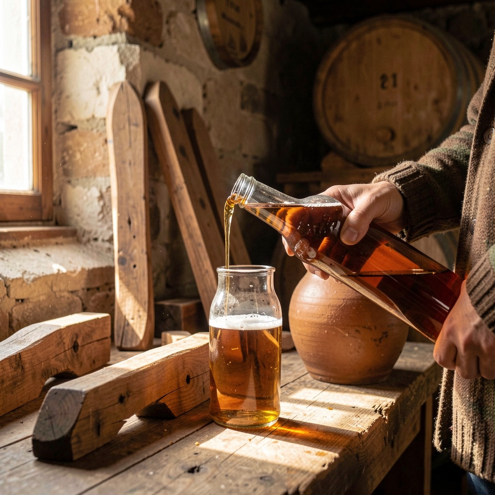 Supporting example showing bottle conditioning alongside contextual notes
